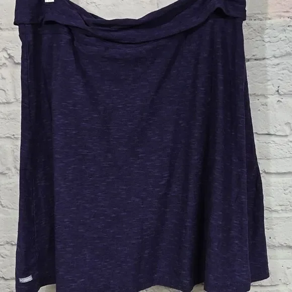 Columbia Women Fold Down Waist Purple Heather Skirt A-line Sportswear Activewear - Picture 7 of 7